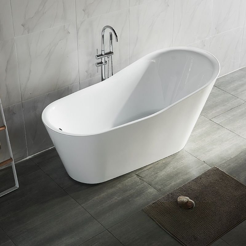 Free Form Freestanding Bathtub - White